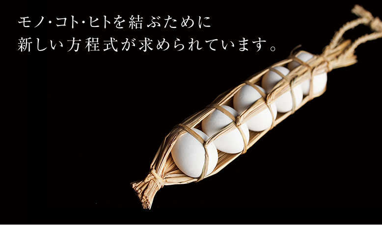 モノ・コト・ヒトを結ぶために新しい方程式が求められています。